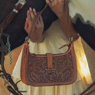 Loyal West Dannia Purse, Large, Saddle Brown