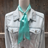 Turquoise  Western Skinny Mini Wild Rag Scarf / Cowgirl Necktie #TW301