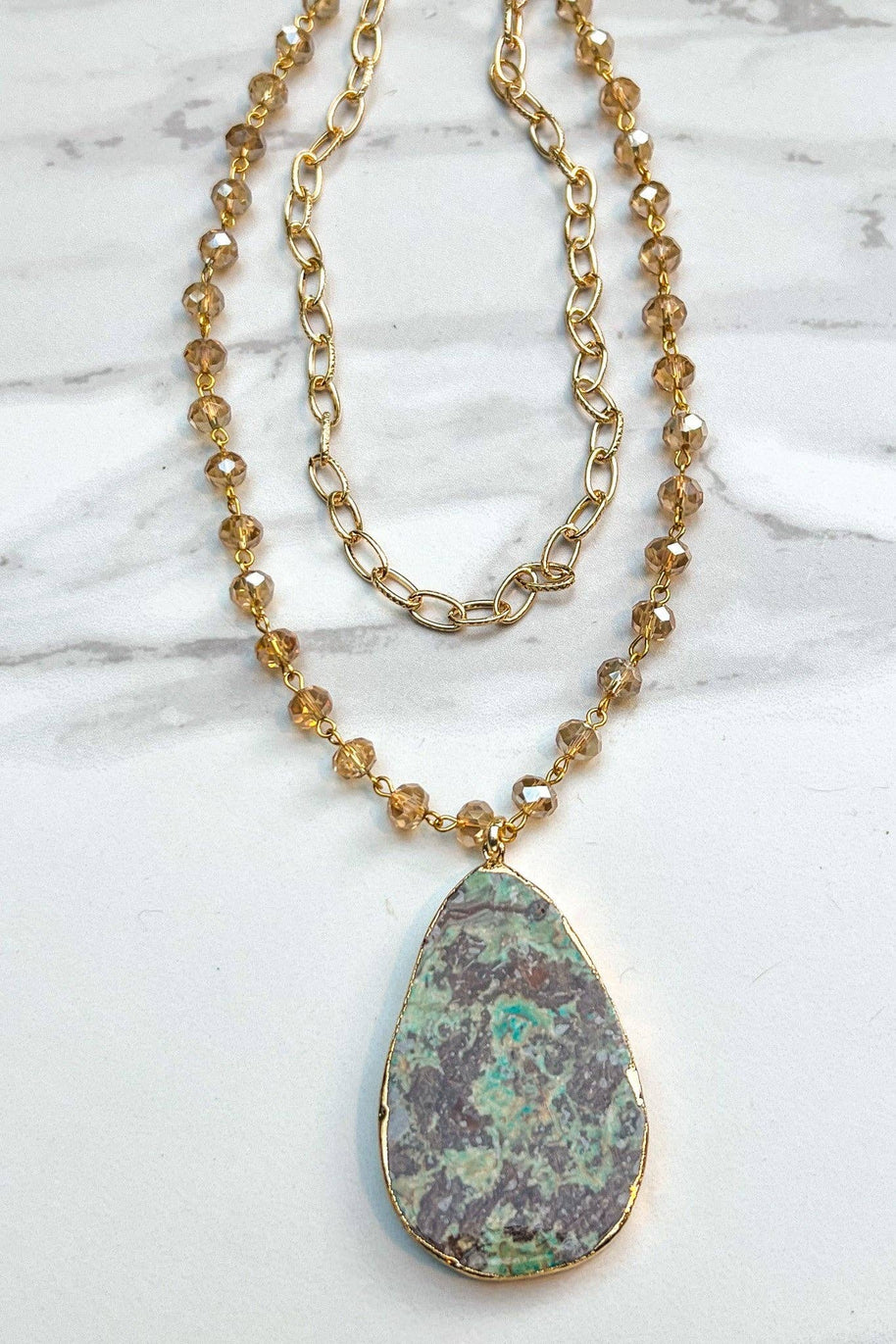 Sabrina Gold Short Necklace