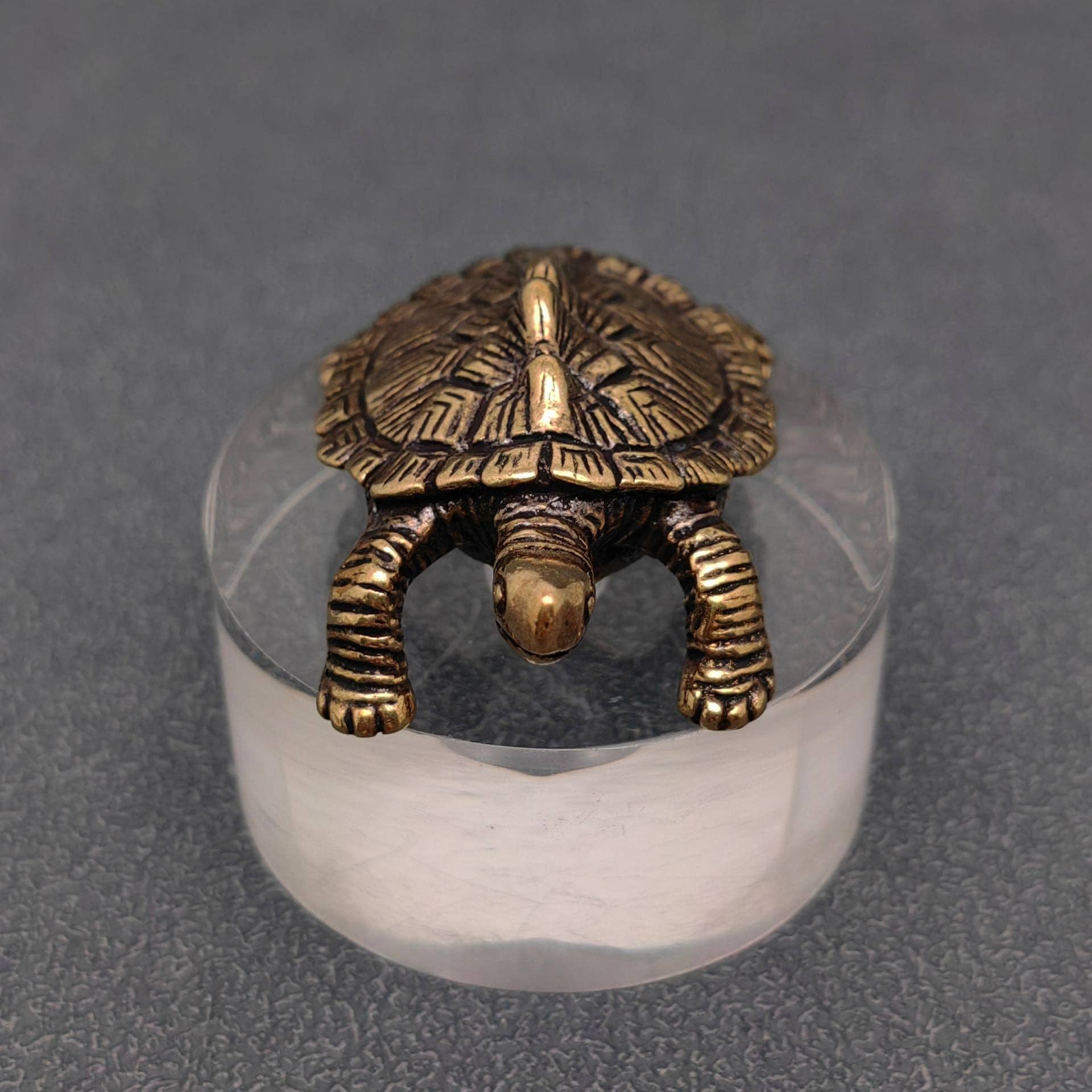 Turtle Brass Figurine