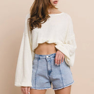Blue Star Denim Shorts