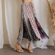 Boho Maxi Handkerchief Skirt
