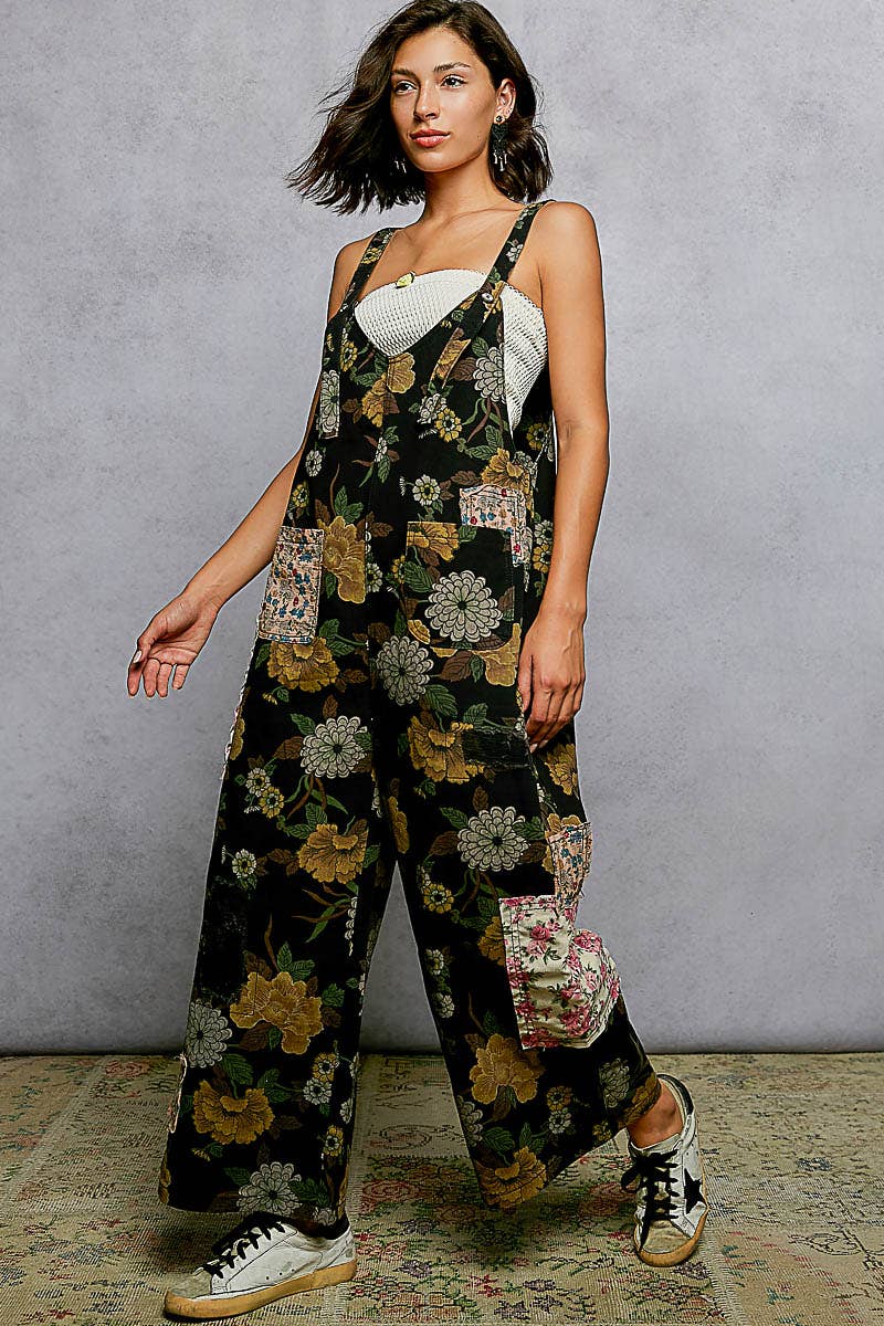 Vintage Washed Denim Overalls