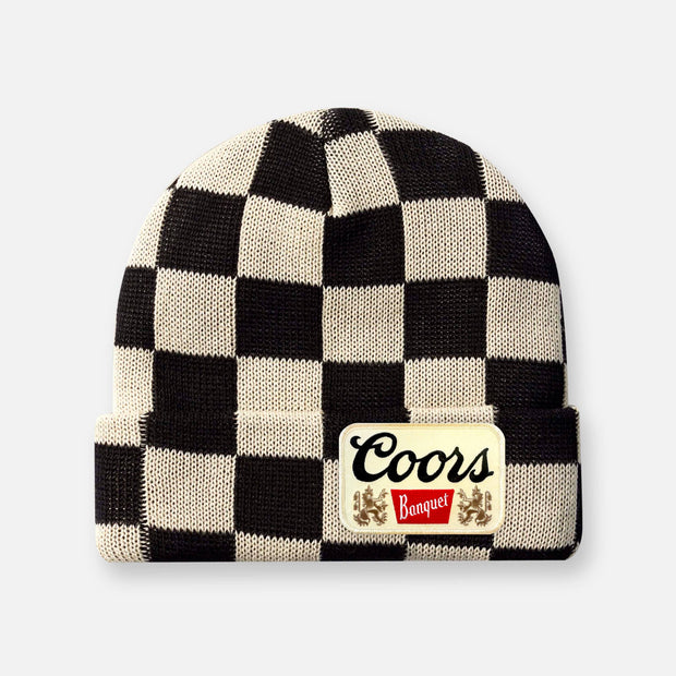 Checkerboard Coors Banquet Beanie
