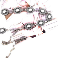 Smooth Oval Concho Belt