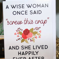 Screw this Crap Greeting Card