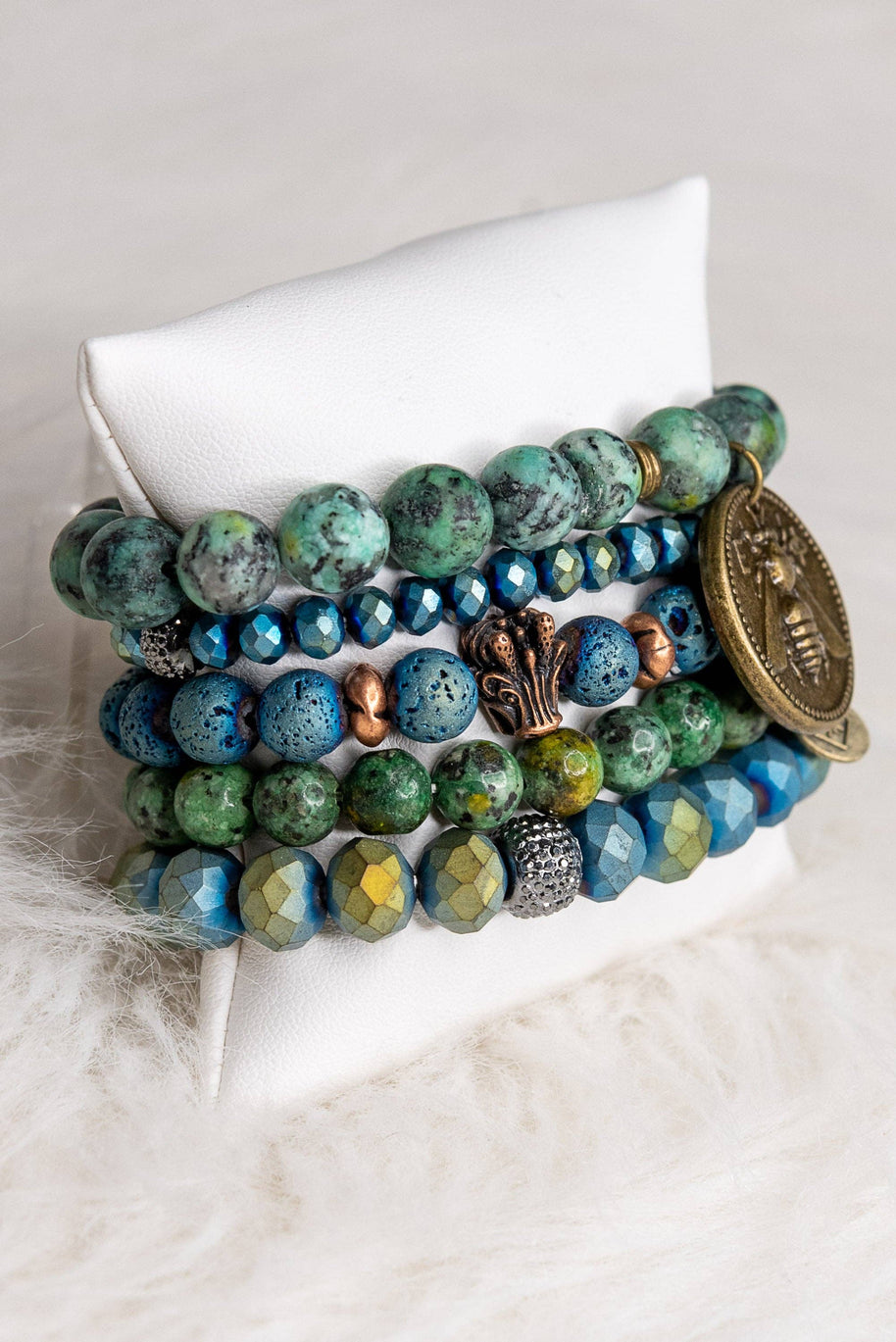Tessa Bracelet in African Turquoise