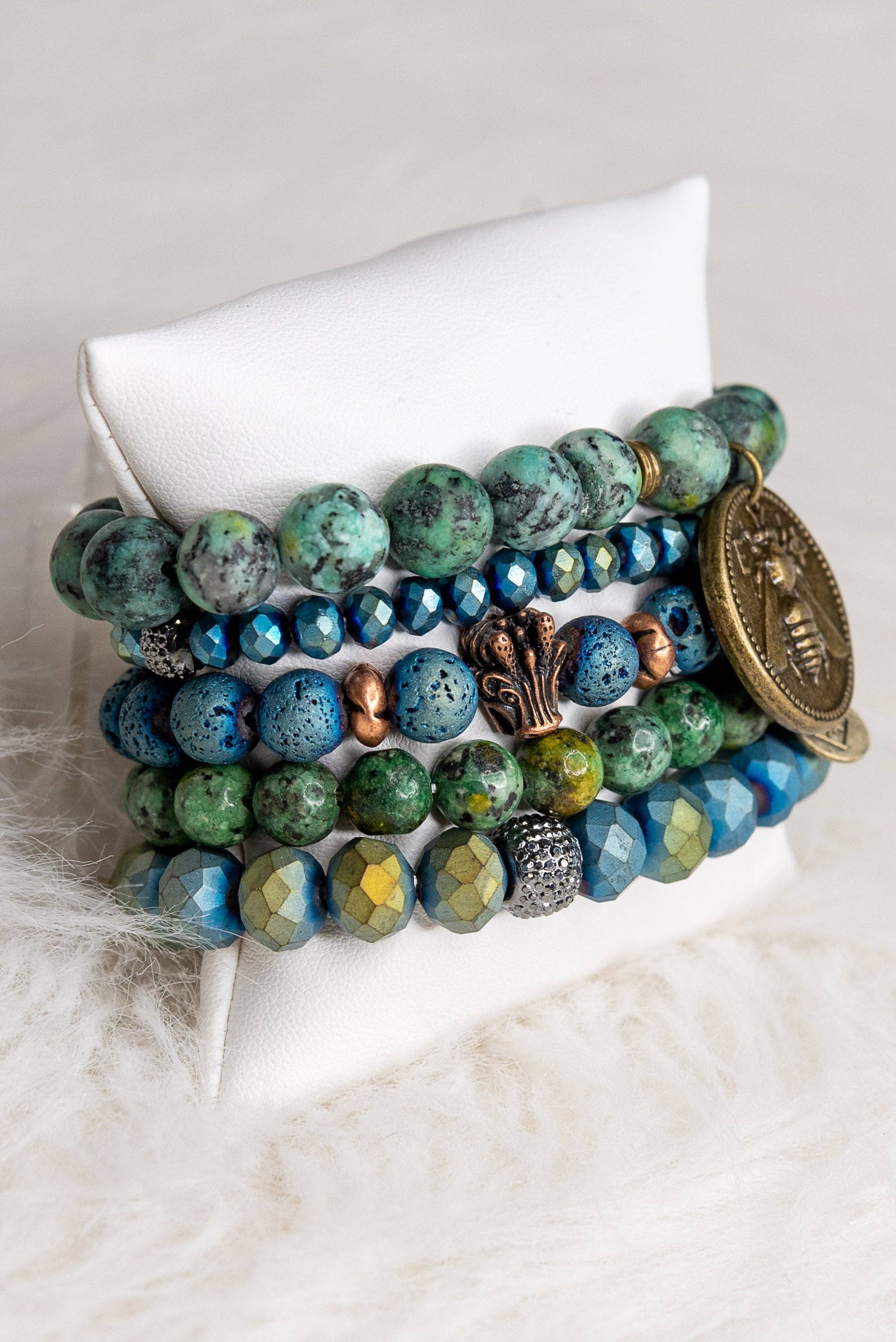 Tessa Bracelet in African Turquoise