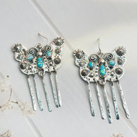 Boho Butterfly in Mesa Desert Opal Earrings