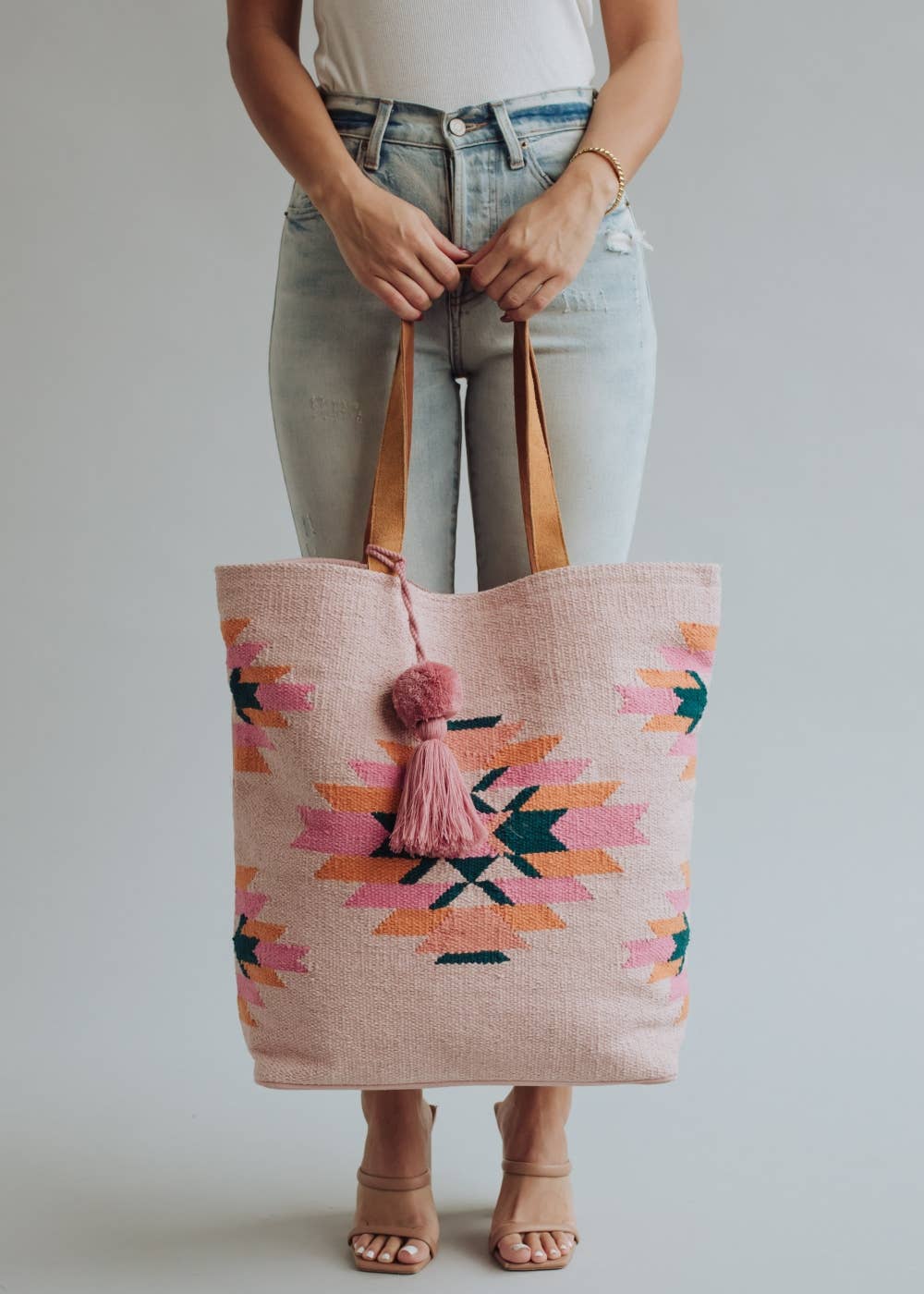 Pink Aztec Tote