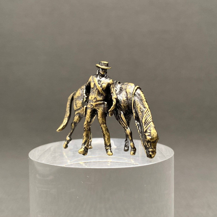 Cowboy Horse Figurine