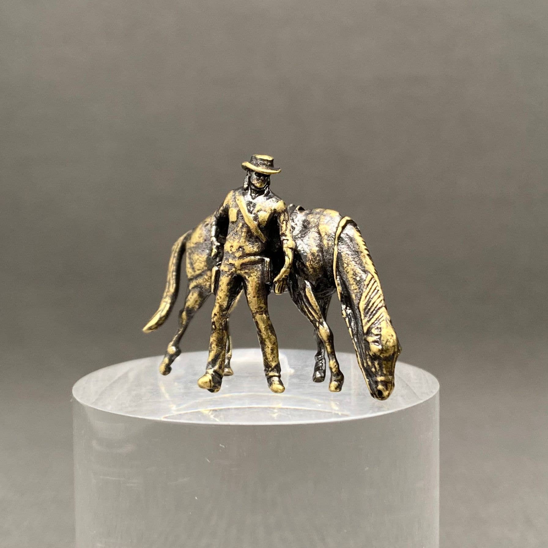 Cowboy Horse Figurine