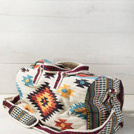 Ethnic Print Duffel Bag