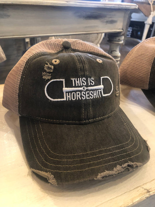 This is HorseShit Distressed Trucker Baseball Hat