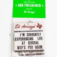 WTF's Per Hour Car Air Freshener (2 Pack)