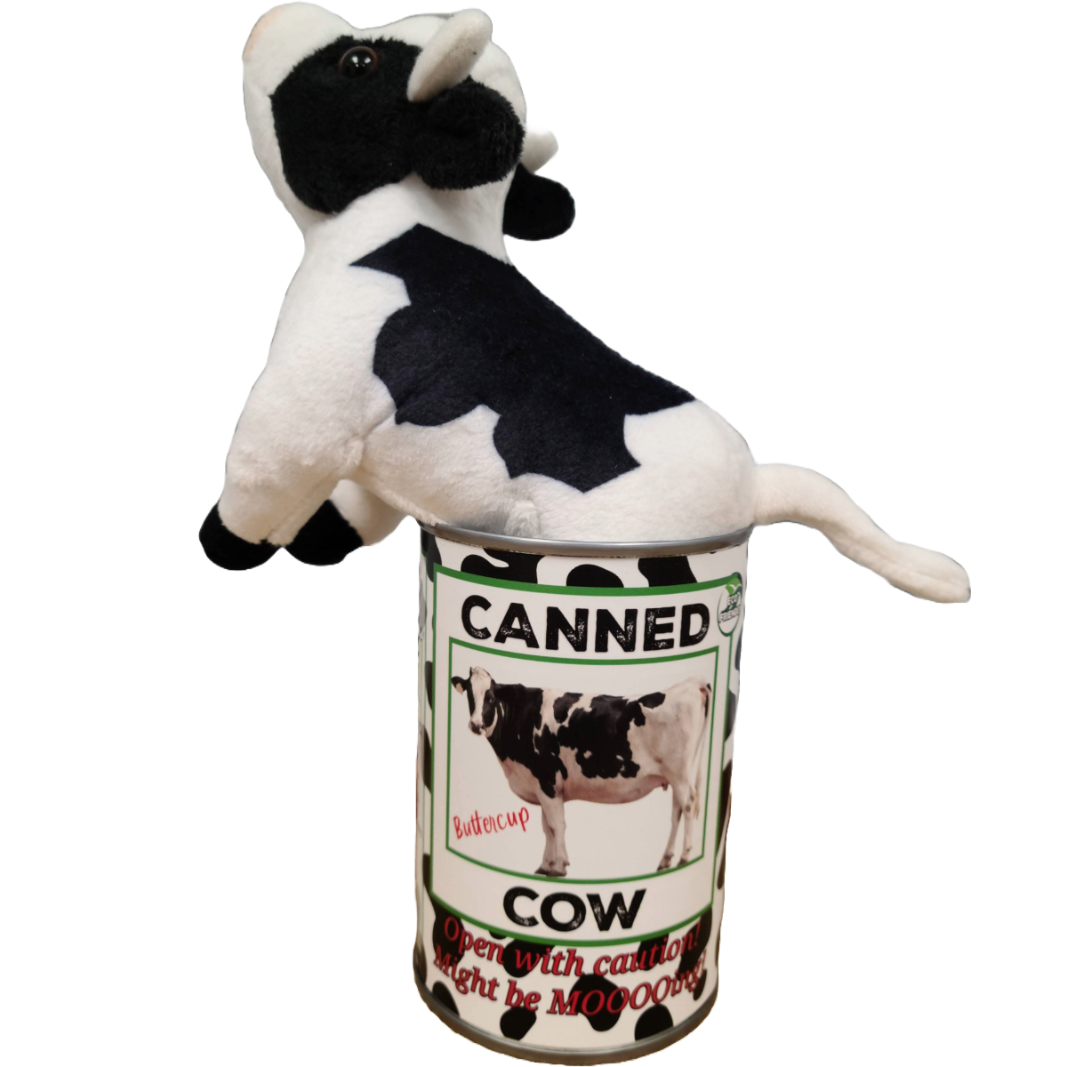 Canned Cow Stuffed Animal