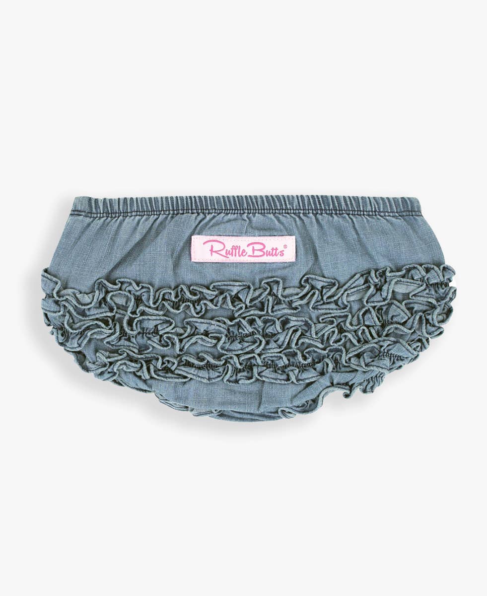 Light Denim RuffleButt Bloomer