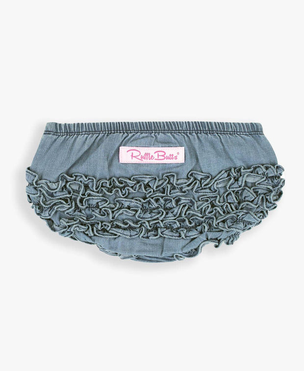 Light Denim RuffleButt Bloomer