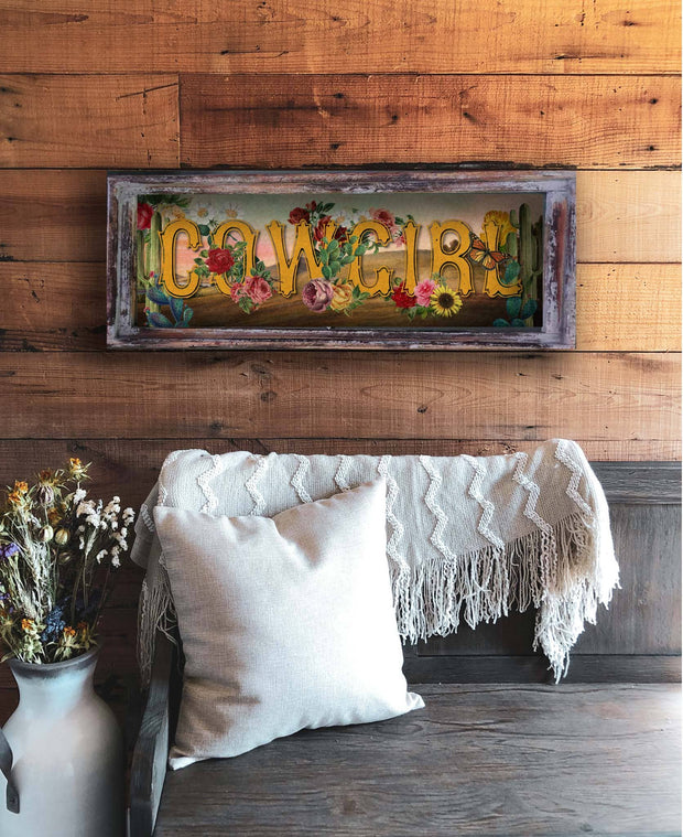 Cowgirl - 11"x 28" Rectangle Artwork