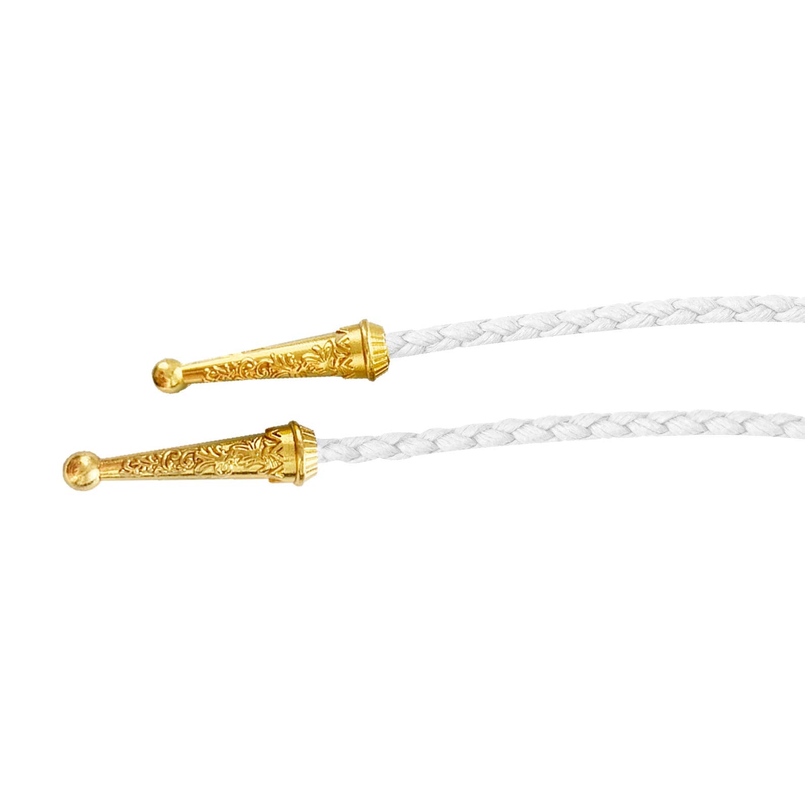 Gemstone Bolo Tie - Blue Turquoise (Gold)