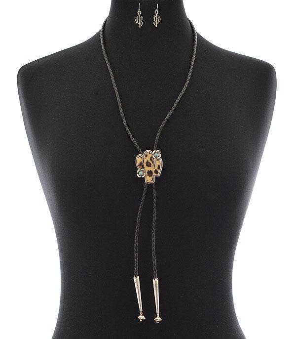Leopard Cactus Bolo