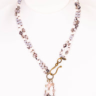 Bella Necklace in Lt Mauve Mix