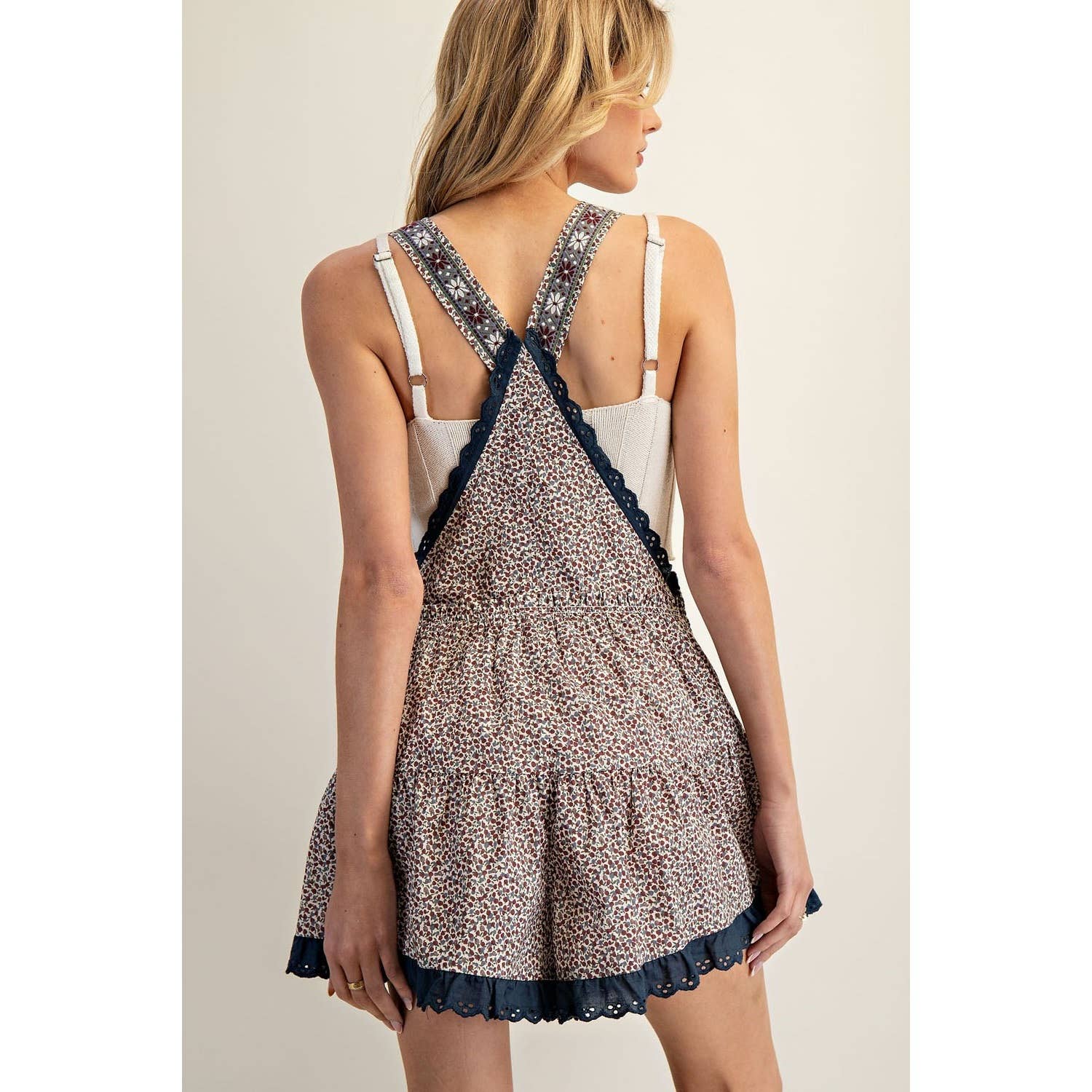 Floral Printed Romper/Shortalls