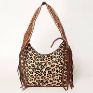 American Darling Hobo Bag Hair-On Hide with Tooled Leather Strap
