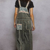 Patchwork & Studs Overalls