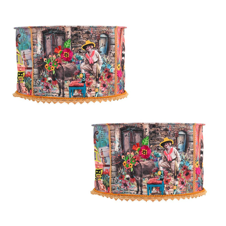 Cowgirl Hanging Lampshade