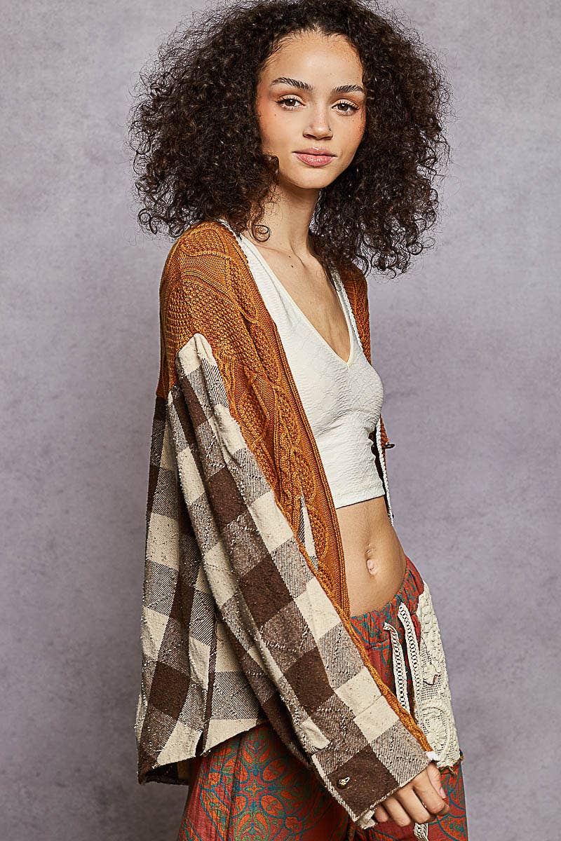 Knit Cardigan with Embroidery