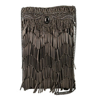 True Pewter Hand-Beaded Purse