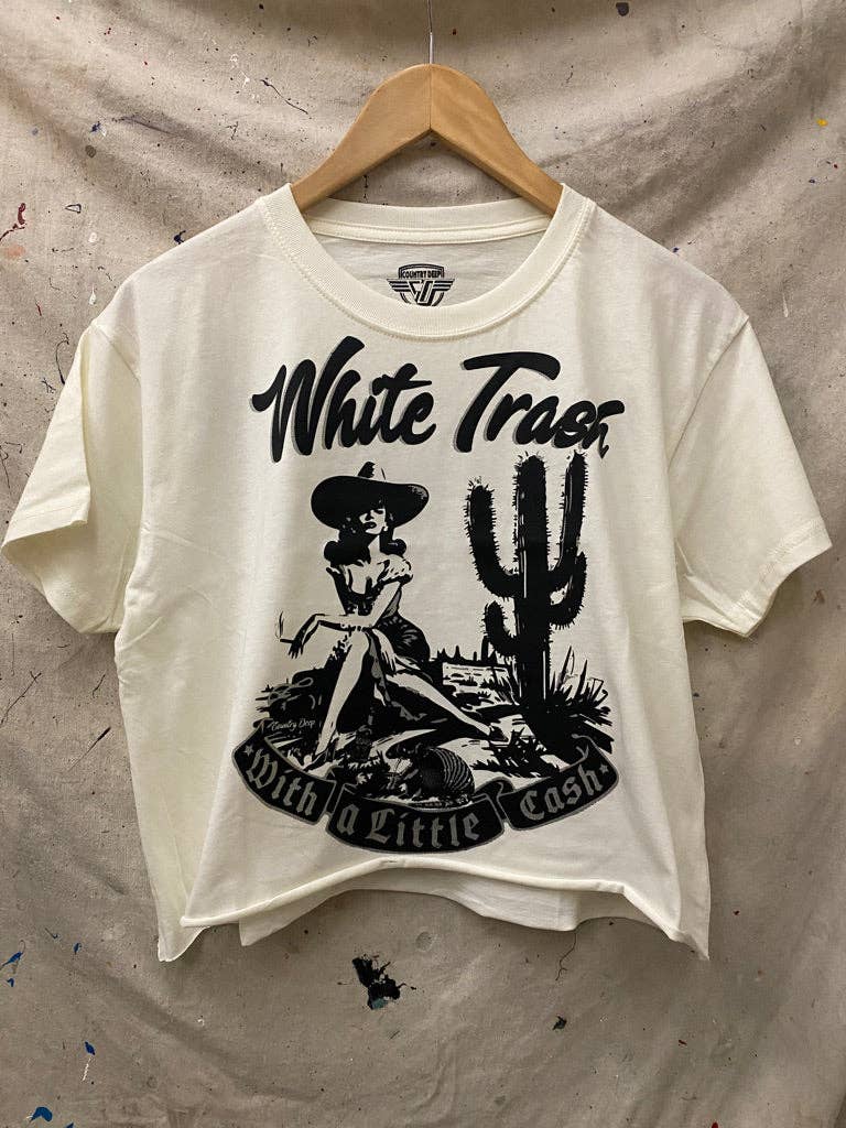 White Trash Relaxed Crop T-Shirt