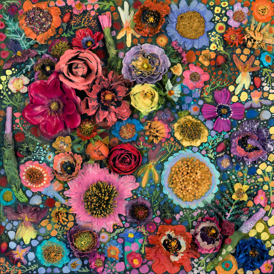 Flower Blossoms Stretched Canvas