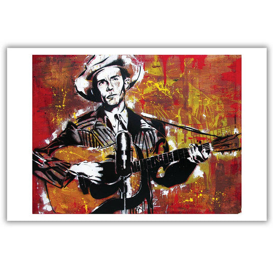 Hank Williams Art Print 18 x 12"