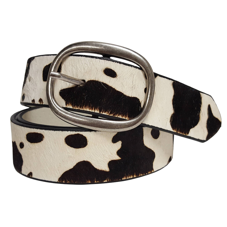 Genuine Cow Hair Leather Belt