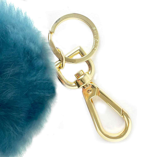 Alpaca Keychain Pom Poms | 6" | Teal