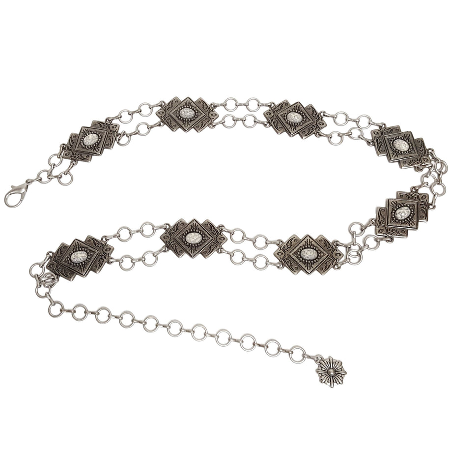 Navajo-Style Concho Chain Belt