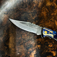 TF-062 Titan Celestial Damascus Pocket Knife