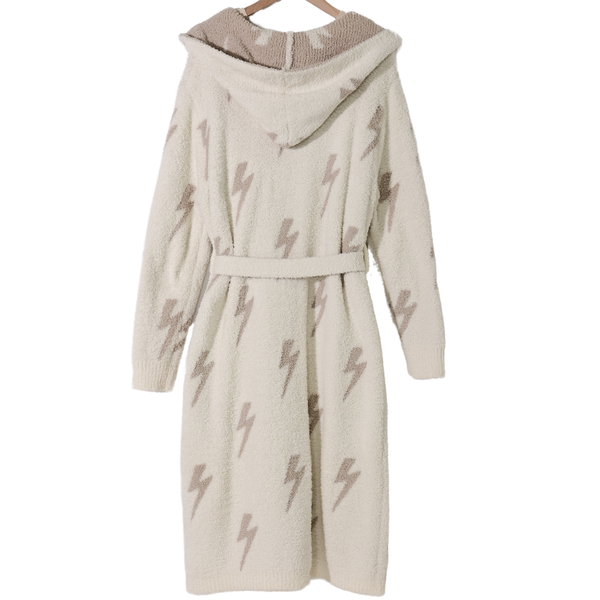New Hooded Lightning Bolt Luxe Robe