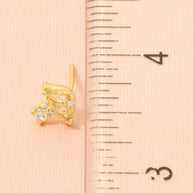 Mini Rhinestone Mushroom Stud Earrings