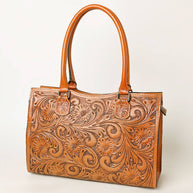 Tooled Leather Tote