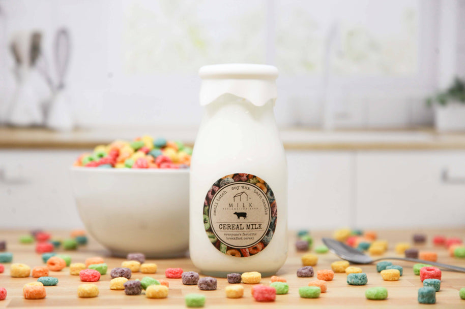 Milk Bottle Candle Cereal Milk