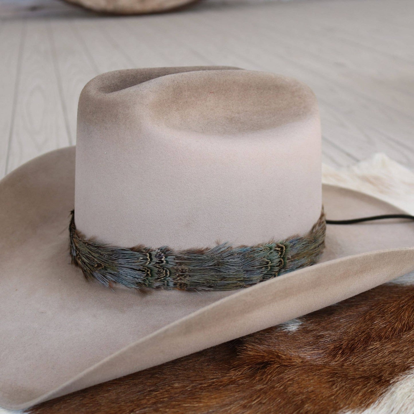 Western Feather Dove Hat Band