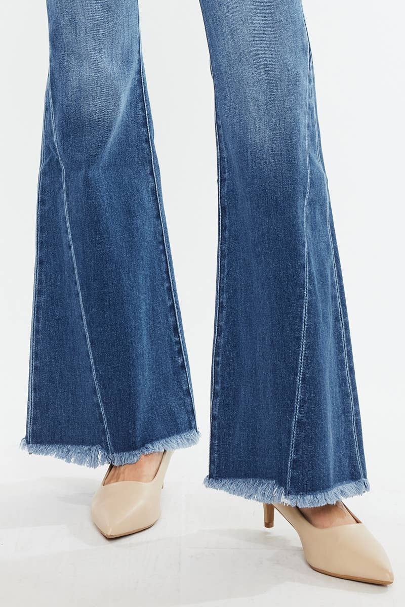 Kan Can Mid Rise Flare Jeans