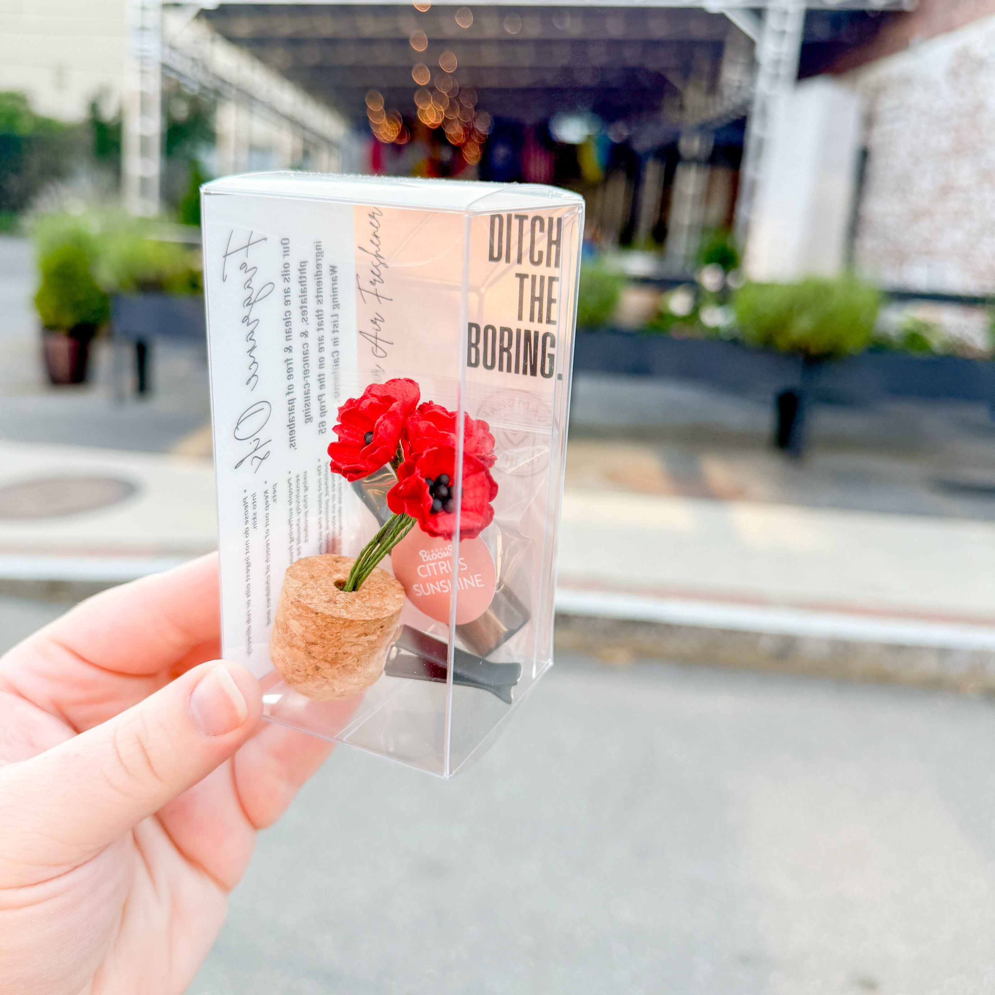 Red Poppies Vent Clip