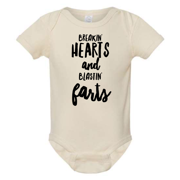 Breaking Hearts Baby Onesie