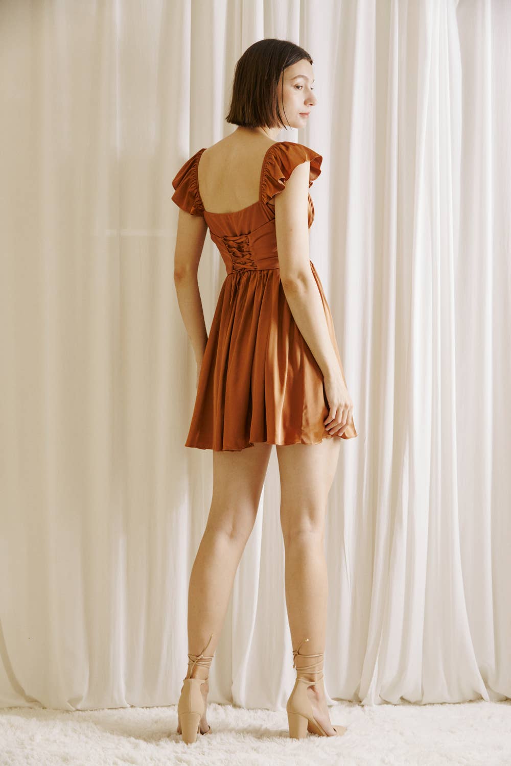 A-Line Mini Dress with Corset