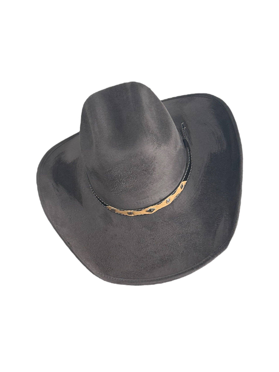 Vegan Suede Cowboy Hat 