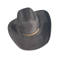 Vegan Suede Cowboy Hat 